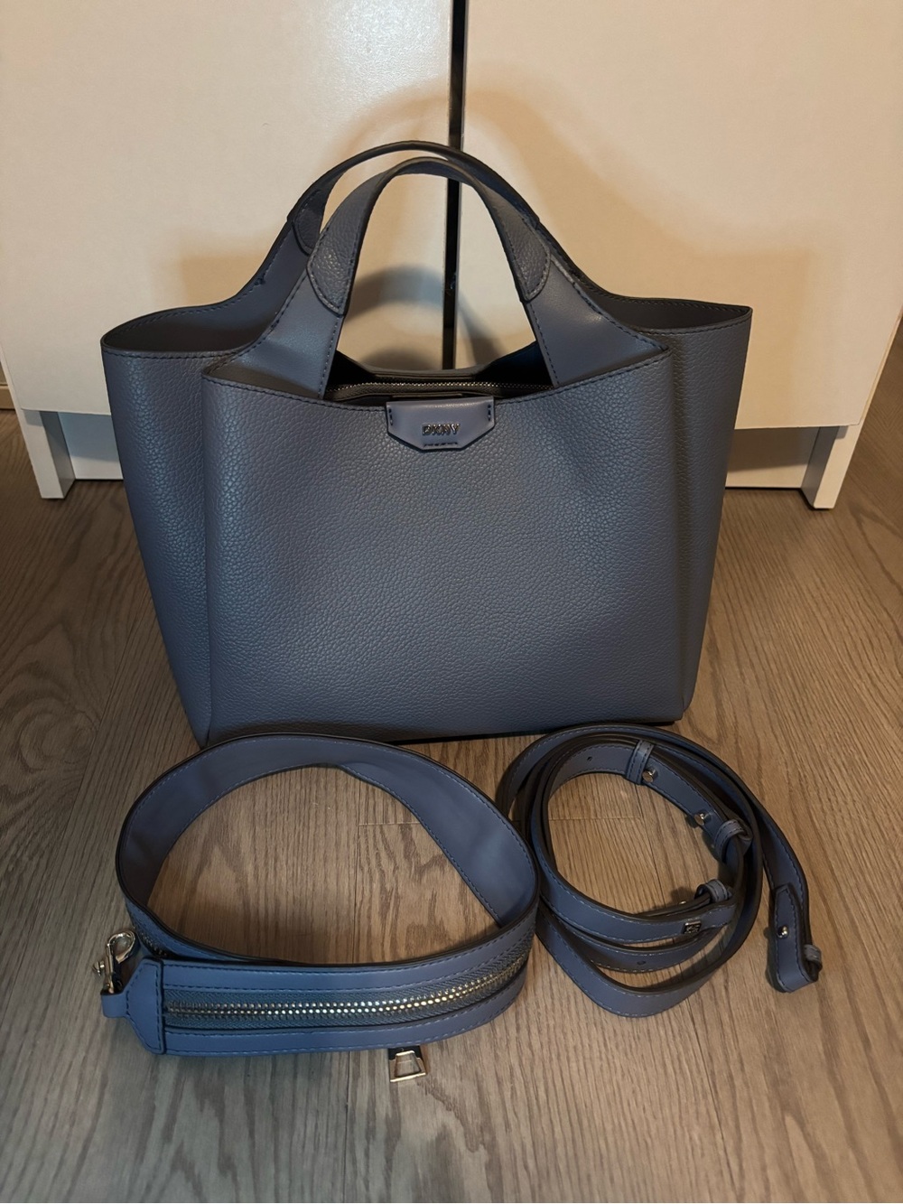 Dkny Willa Satchel in Steel Blue